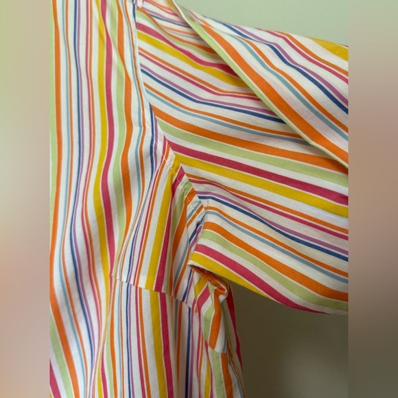 Lauren Ralph Lauren cotton Multicolor Striped Woman’s button down Shirt - Picture 5 of 11